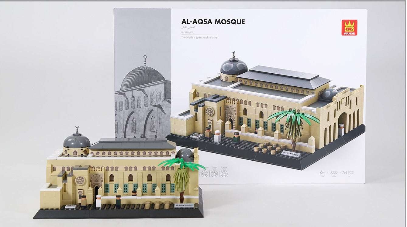Al-Aqsa Mosque Jerusalem 768-piece brick building set box by Wondalands