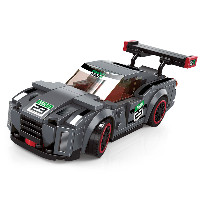 Grey Racing Car