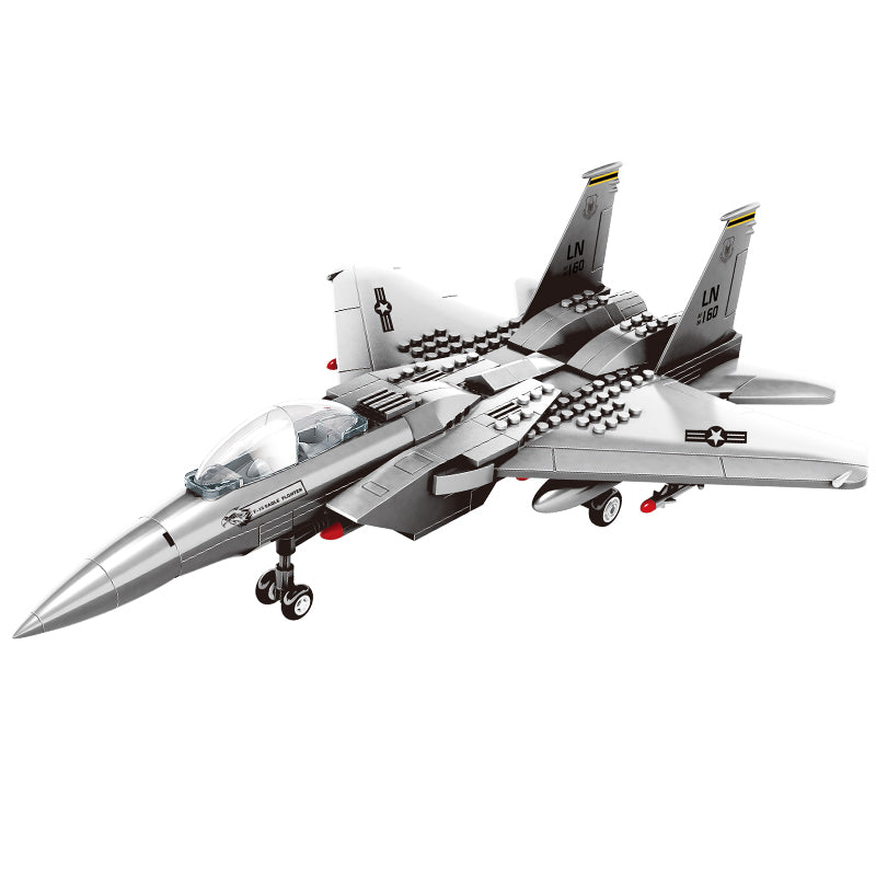 Model of a fighter jet on a white background