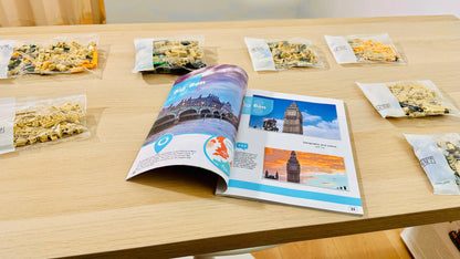 Instruction booklet spread showing additional build stages for Big Ben clock tower brick set